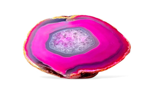 Achát plátek 10,2 x 9,8 x 2cm , č.30