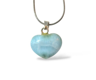 Larimar srdíčko přívěsek 3,18g