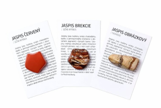 Sada 3ks leštěných  minerálů - jaspis