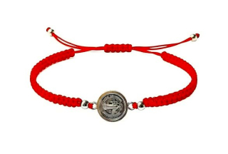Ochranný náramek s amuletem červený