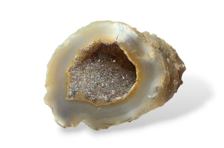 Achát peříčkový geodka vel. 6,2 x 5 x 4cm , č.7