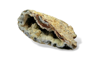 Achát peříčkový geodka vel. 7,3 x 3,5 x 4,2cm , č.26