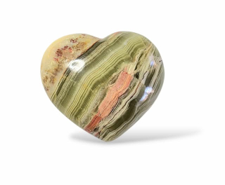 Onyx srdce Pakistán, vel. 5 x 5,7cm ,č.5