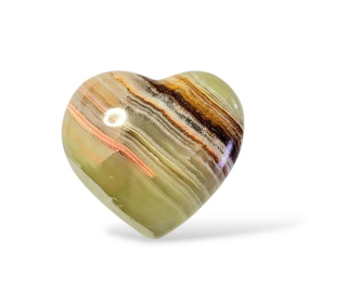 Onyx srdce Pakistán, vel. 5 x 5,7cm ,č.3
