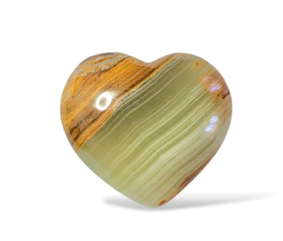 Onyx srdce Pakistán, vel. 5 x 5,7cm ,č.1