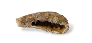 Achát peříčkový geodka vel. 7,8 x 3 x 3cm ,č.10