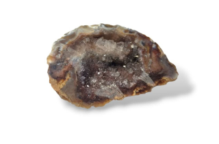 Achát peříčkový geodka vel. 6,8 x 5 x 1,9cm , č.16
