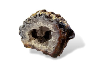 Achát peříčkový geodka vel. 5,5 x 4,3 x 4,7 cm , č.13