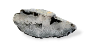 Achát peříčkový geodka vel. 8,5 x 3,5 x 3cm , č.28