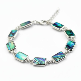 Náramek s perletí Paua obdelníky