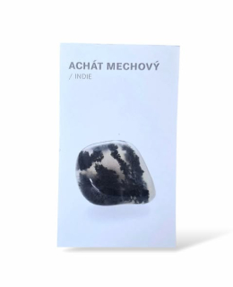 Kartička obrázek - ACHÁT MECHOVÝ