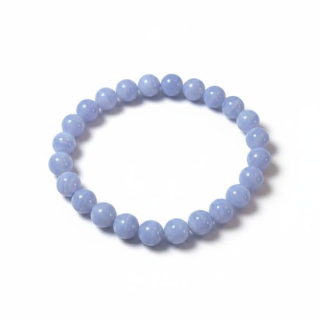 Chalcedon náramek kuličky leštěný vel.0,8cm