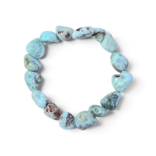 Larimar náramek nepravidelný silný (18cm)
