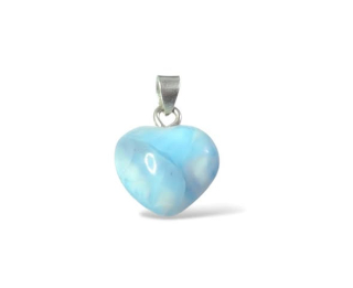 Larimar srdíčko přívěsek malé  3,41g