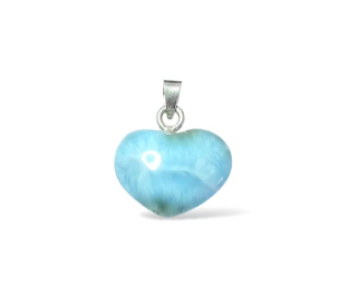 Larimar srdíčko přívěsek 3,18g