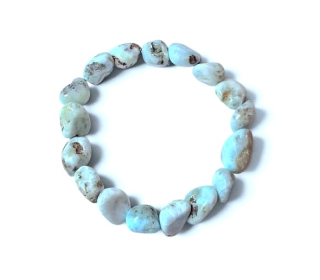 Larimar náramek nepravidelný silný (19cm)