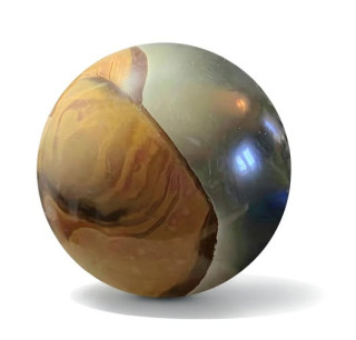 Jaspis polychrom koule vel. 6,9cm 
