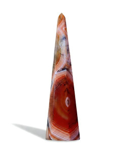 Achát barevný špice - Madagaskar vel. 16 x 3,5cm , č.1