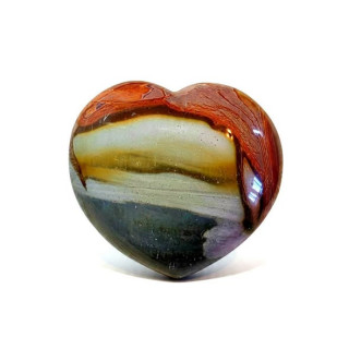 Jaspis polychrom srdce vel. 6,5 x 7,4 x 4,7 cm