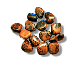 OBSIDIAN moka (mahagonový)  tromlovaný