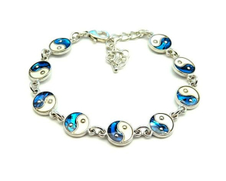 Náramek s perletí Paua Jin Jang