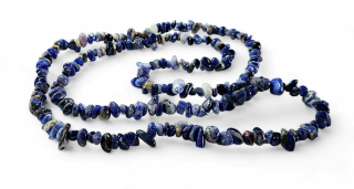 Sodalit náhrdelník  sekaný dlouhý