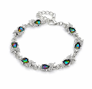 Náramek s perletí Paua sovičky č. 2