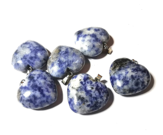 Sodalit srdíčko velké přívěsek   3cm