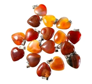 Karneol srdíčko přívěsek  vel.2cm  