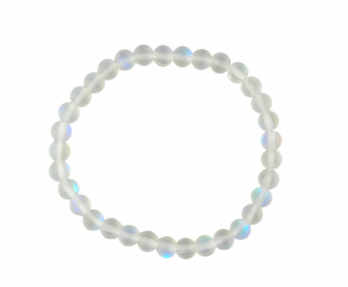 Křišťál Aqua Aura náramek 0,6cm