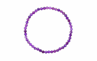 Ametyst náramek fazetovaný jemný 0,4 cm