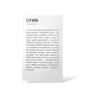 Kartička - CITRÍN