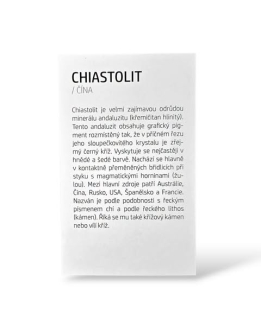 Kartička - CHIASTOLIT