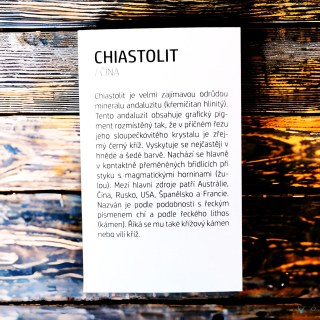 Kartička - CHIASTOLIT