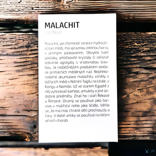 Kartička - MALACHIT