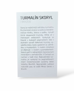 Kartička - TURMALÍN SKORYL