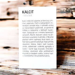 Kartička - KALCIT
