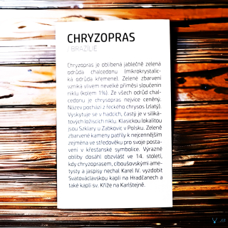 Kartička - CHRYZOPRAS