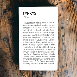 Kartička - TYRKYS