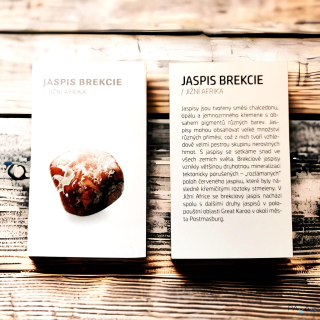 Kartička - JASPIS BREKCIE