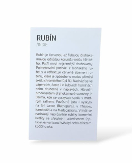 Kartička - RUBÍN