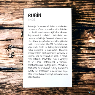 Kartička - RUBÍN