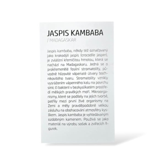Kartička - JASPIS KAMBABA (Nebula)