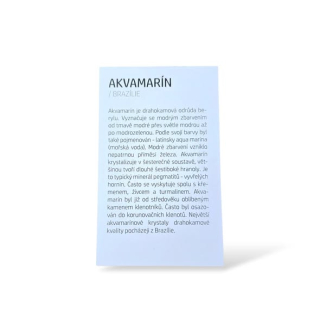 Kartička - AKVAMARÍN