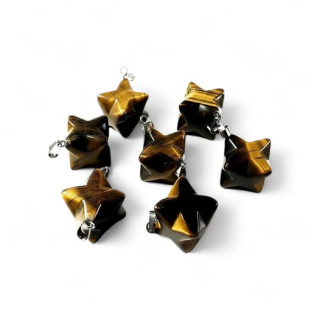 Tygří oko MERKABA přívěsek malá