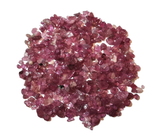 Rubelit - růžový turmalín směs 50g ,vel.0,1-0,5cm