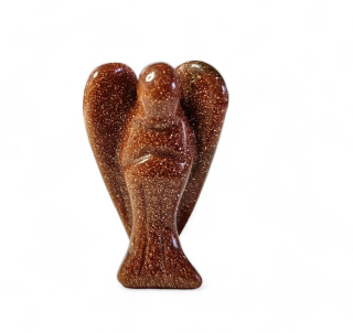 Anděl sluneční kámen (syntetický) vel. 3,5 cm