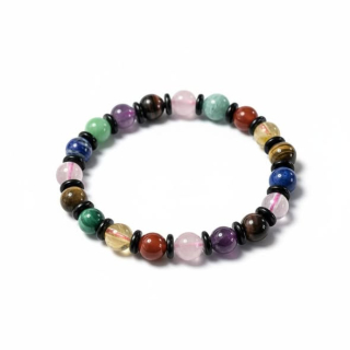 Náramek míchaný z pravých minerálů vel. 0,8cm