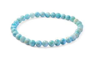 Larimar náramek kuličky AA, vel. 0,5 cm