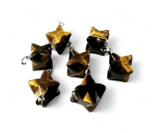 Tygří oko MERKABA přívěsek velká
